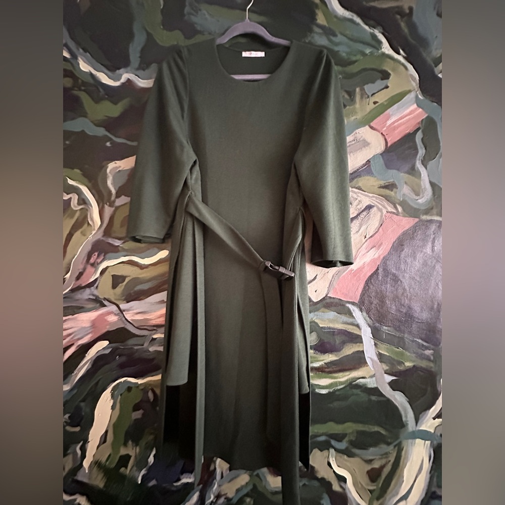 Zara Dark Green Long Sleeve Dress